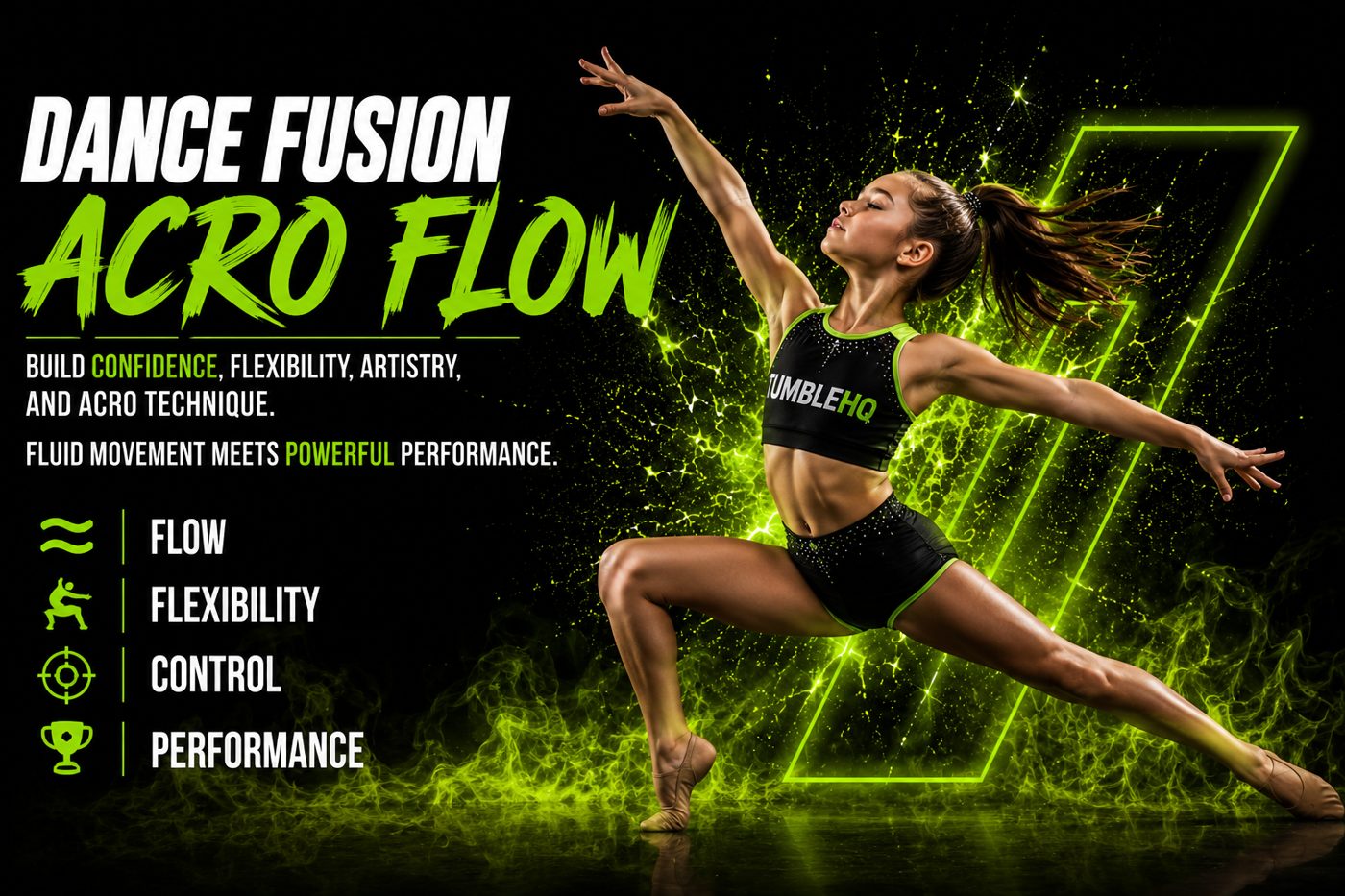 Dance Fusion Acro Flow class at Tumble HQ