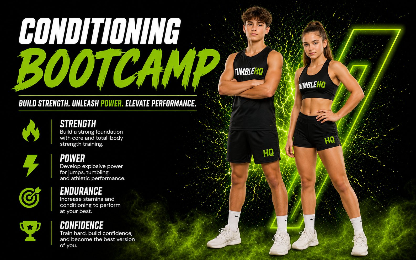 Summer Bootcamp class at Tumble HQ