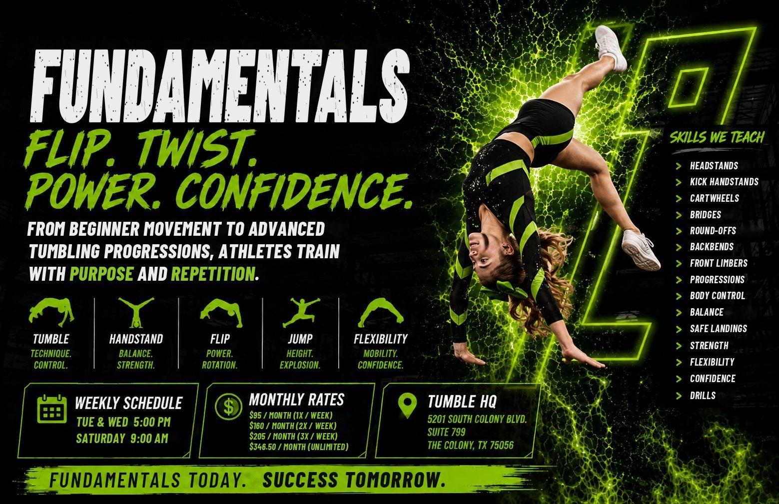 Fundamentals class at Tumble HQ
