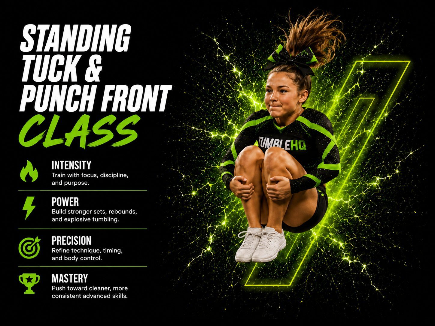 Standing Tuck & Punch Front Class at Tumble HQ